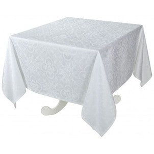 Patroon Tafelkleed Faro wit 168 x 250 (teflon gecoat) - Bamar Lifestyle