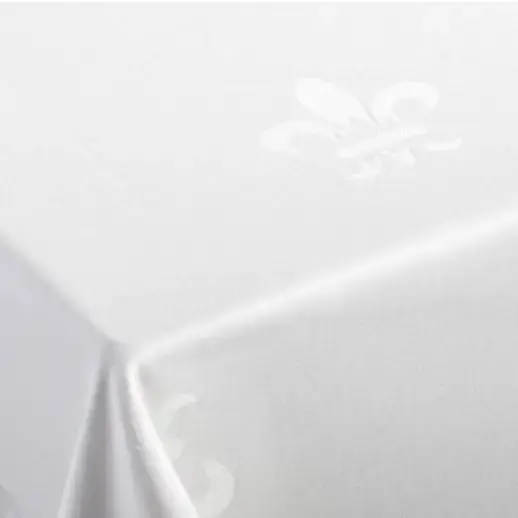 Tafelkleed franse lelie wit (Hotelkwaliteit: 250 gr/m2) - Bamar Lifestyle