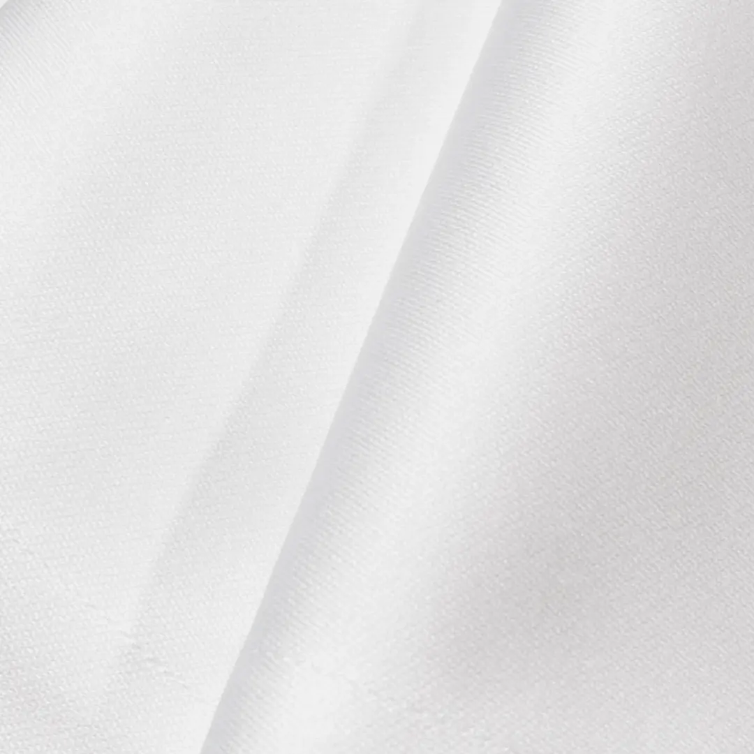 Wit damast geweven stof met lichet glans- 100% katoen - Bamar Lifestyle