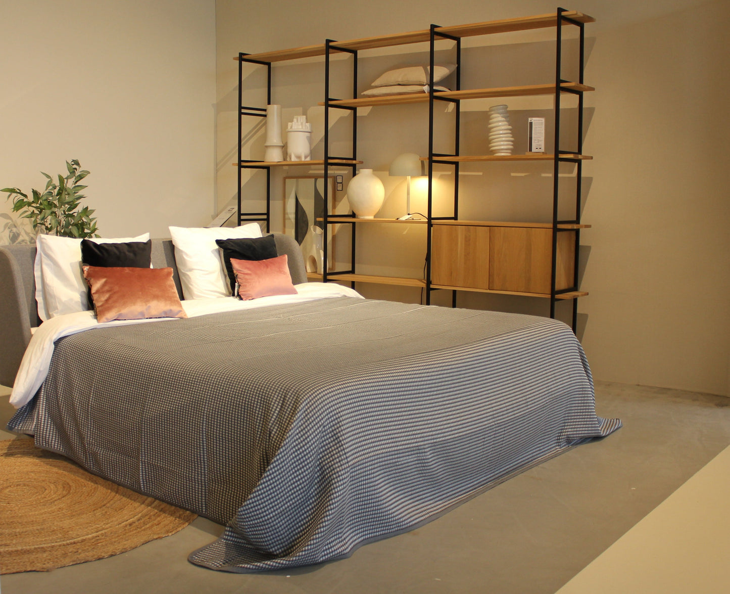 Bedsprei Combs grijs 2 persoons wafeldeken - Bamar Lifestyle