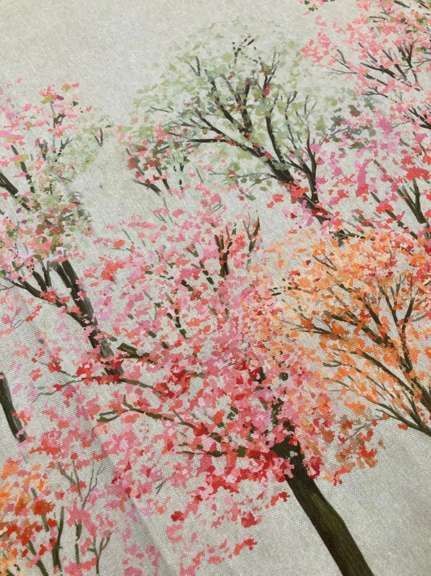 Sakura tafelkleed – bloesem en fruitbomen in een stijlvolle linnenlook - Bamar Lifestyle