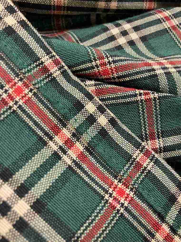 Stof Tafelkleed Schotse ruit groen