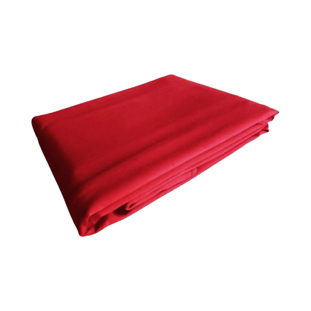Rood tafelkleed opgevouwen