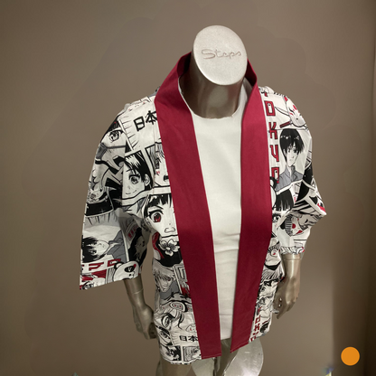 Kimono jas Anime rood (diverse varianten) - Bamar Lifestyle