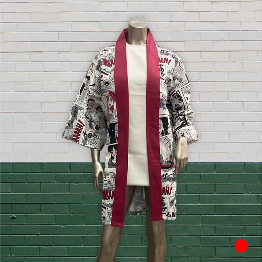 Kimono jas Anime rood (diverse varianten) - Bamar Lifestyle