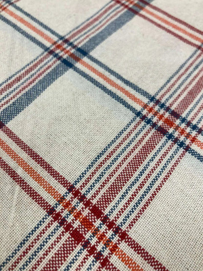 Bovenaanzicht Vintage geruit tafelkleed Newcastle