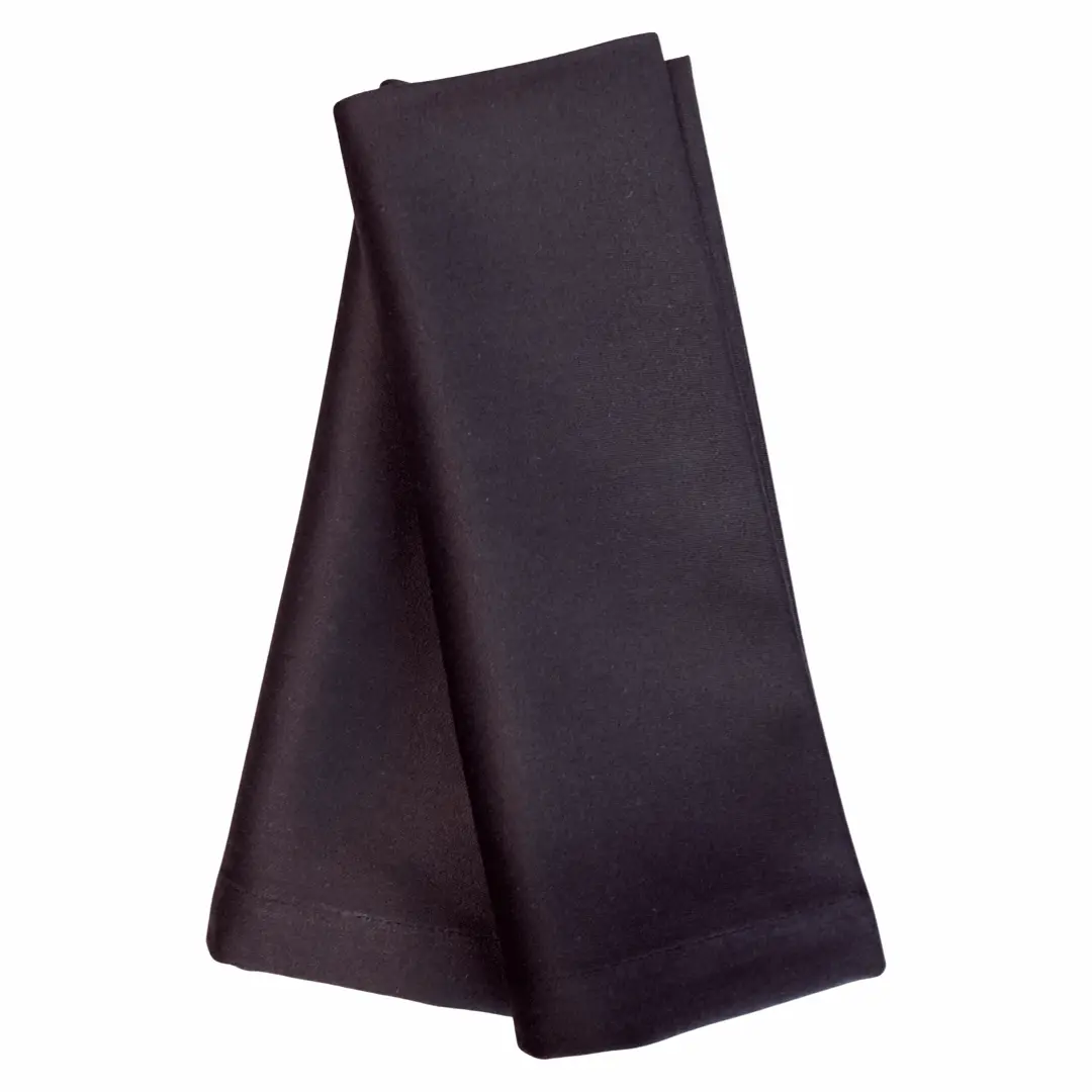 Zwart damast servetten (Hotelkwaliteit: 250 gr/m2) - 100% katoen - Bamar Lifestyle