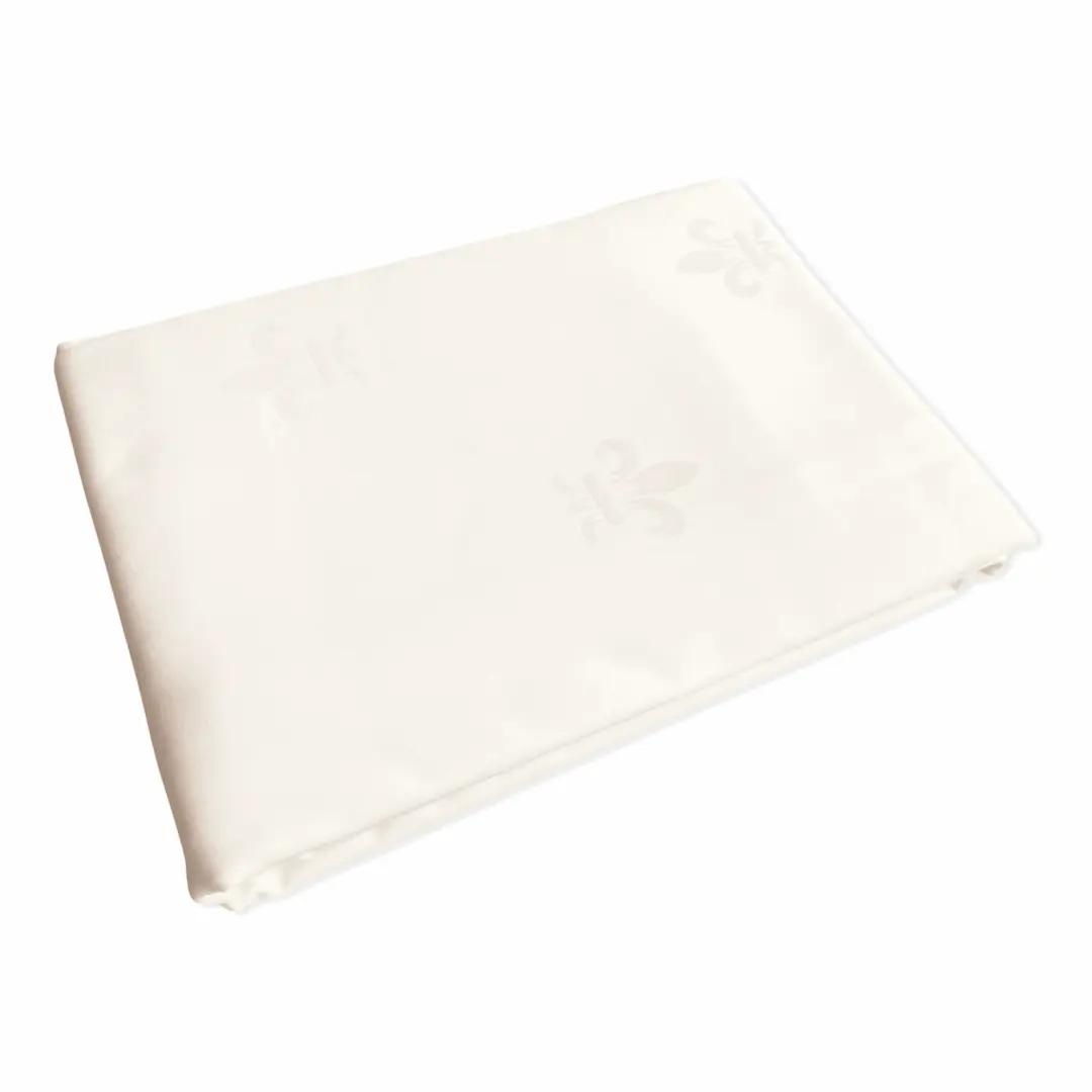 Tafelloper franse lelie ivoor (Hotelkwaliteit: 250 gr/m2) - 100% katoen damast - Bamar Lifestyle