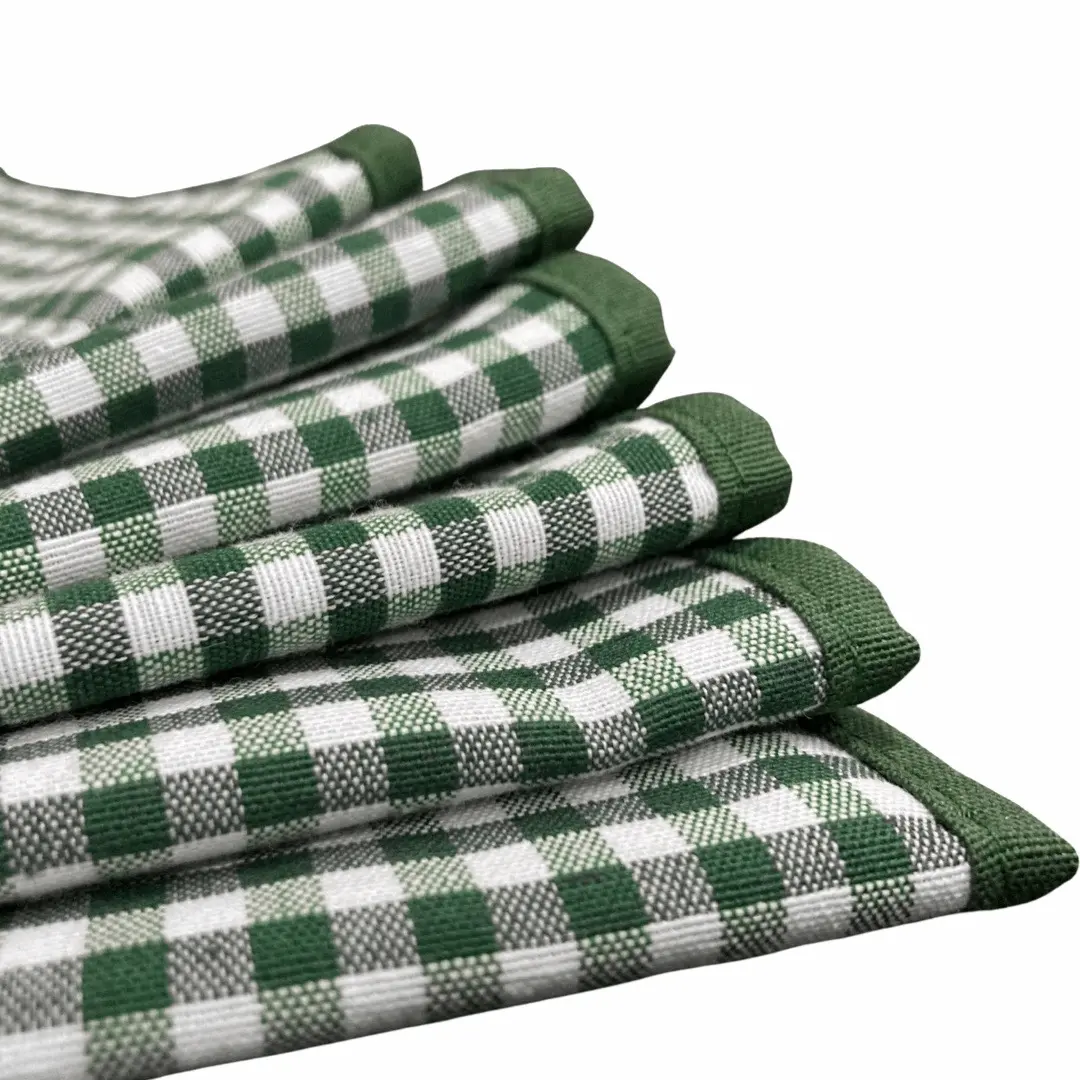 Groen geruit servet - Bamar Lifestyle