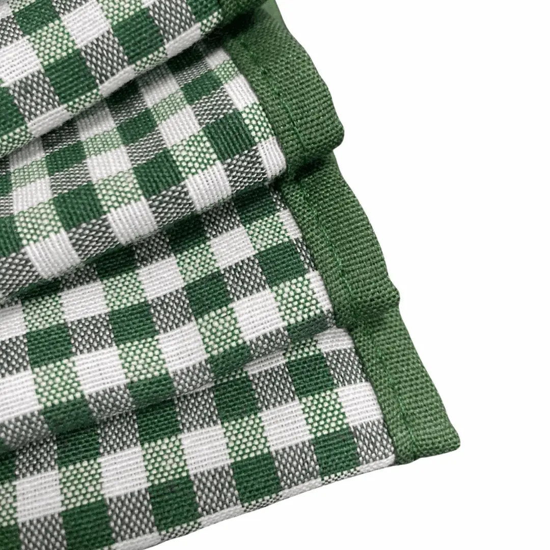 Afwerking Groen brabantsbont tafelkleed - Bamar Lifestyle