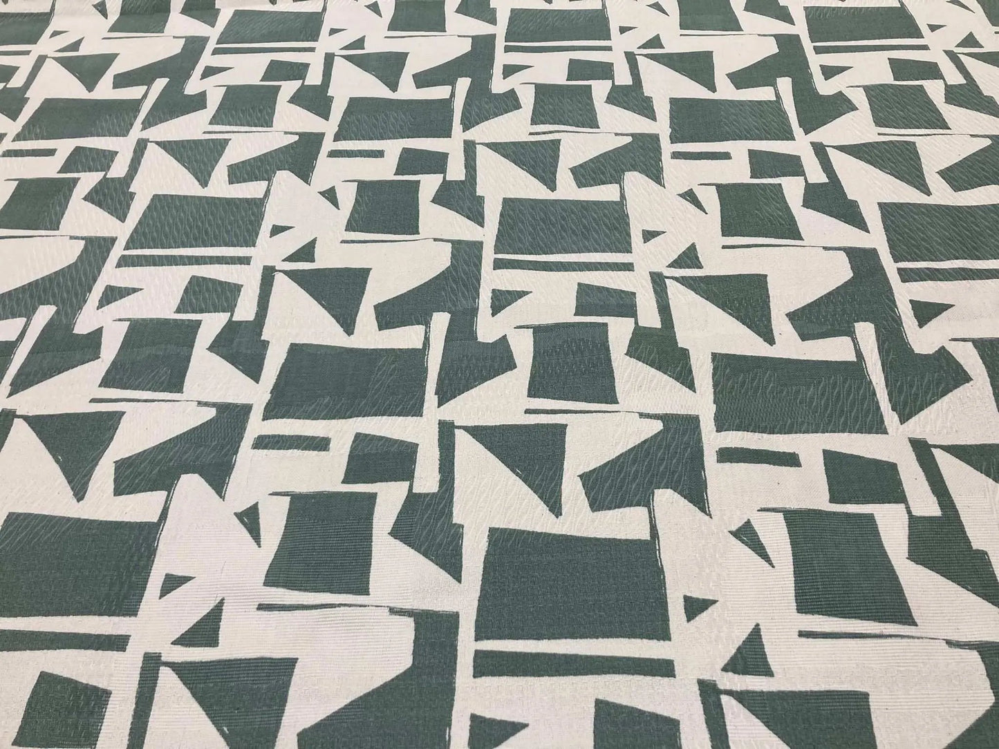 Print van groen modern tafelkleed