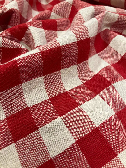 Rood Geblokt Tafelkleed Céline