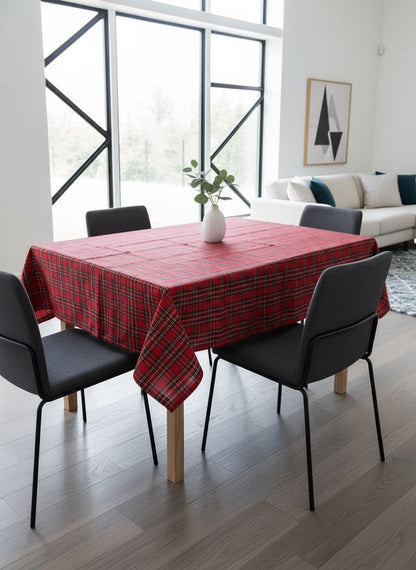 Tafelkleed Schotse ruit - Windsor rood (Strijkvrij) Bamar Lifestyle
