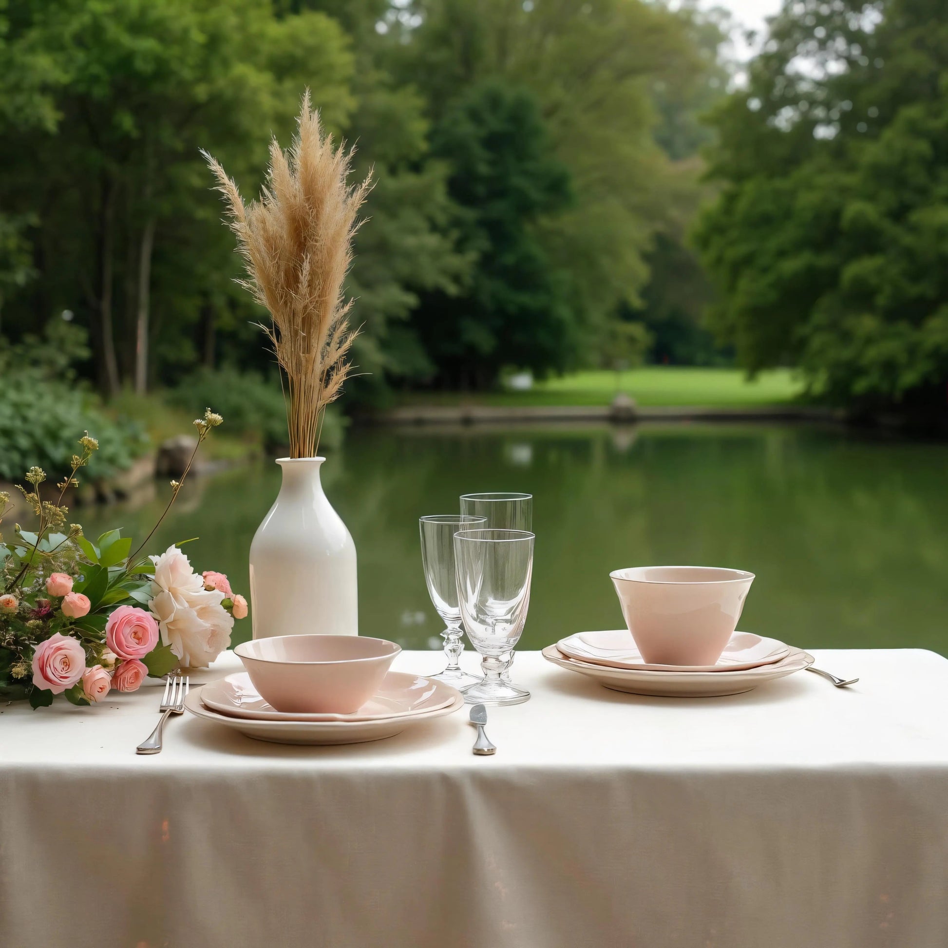 Sako naturel buiten op tafel