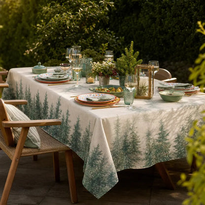 Aspen tafelkleed – warme wintersfeer met natuurlijke uitstraling - Bamar Lifestyle