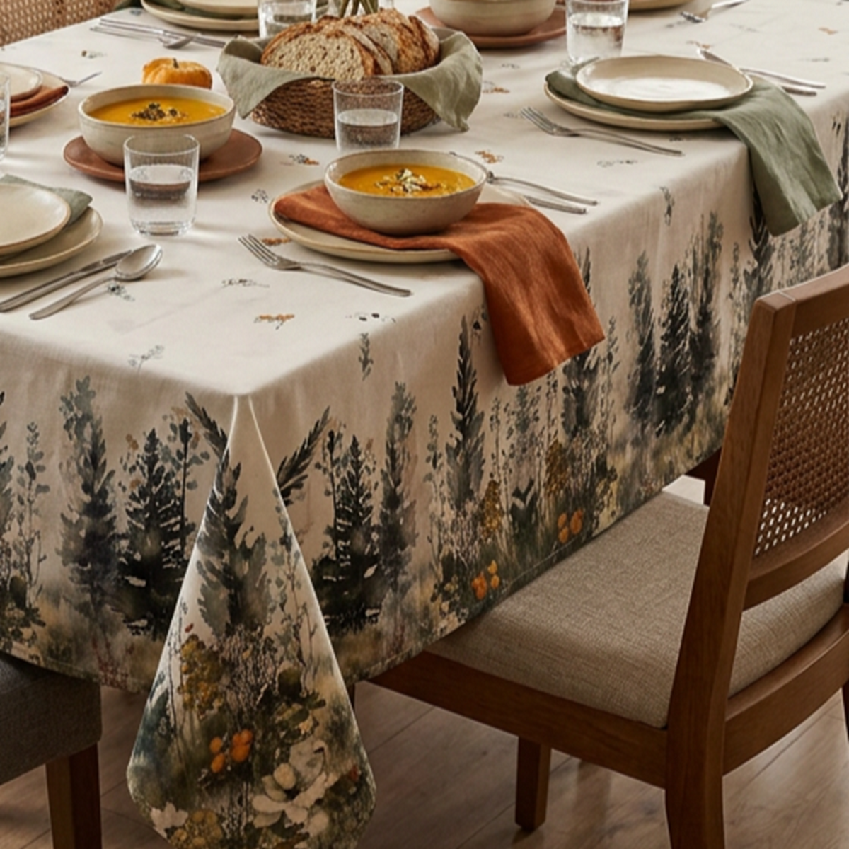 Herfst Tafelkleed Ardenne – Linnenlook (Katoen/Polyester) Bamar Lifestyle