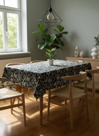 Zwart Modern Tafelkleed Labrera - Bamar Lifestyle