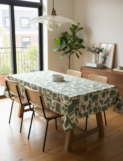 Groen Modern tafelkleed Morgan