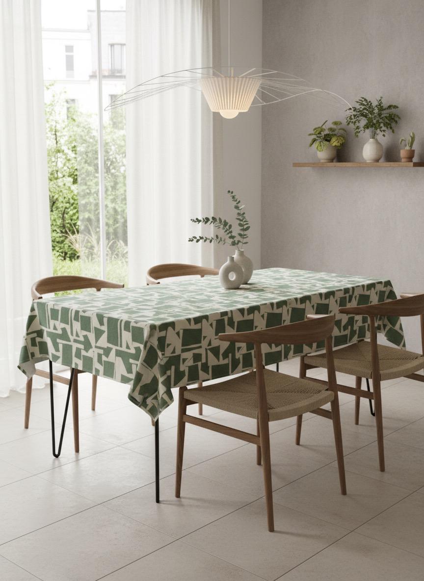 Groen Modern tafelkleed Morgan