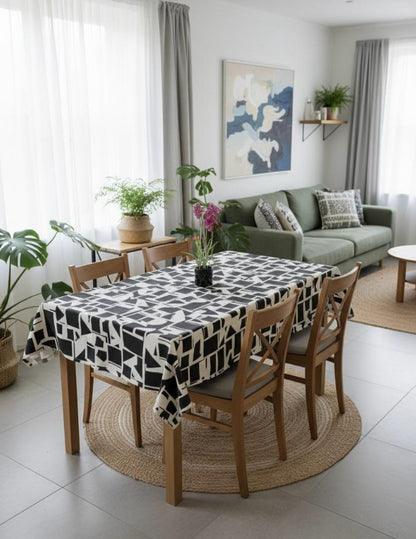 Zwart Modern Tafelkleed Morgan