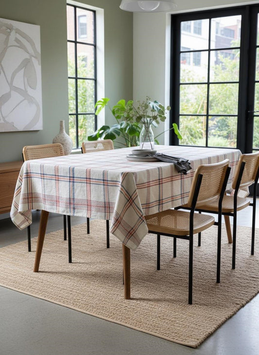 Geruit Tafelkleed Newcastle - 100% katoen Bamar Lifestyle
