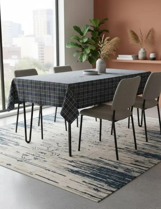 Tafelkleed Windsor blauw - Schotse ruit (Strijkvrij) Bamar Lifestyle