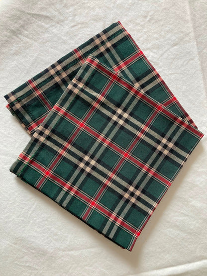 Groene Stoffen Servetten Castle (Set van 4) – Schotse Ruit / Tartan Bamar Lifestyle