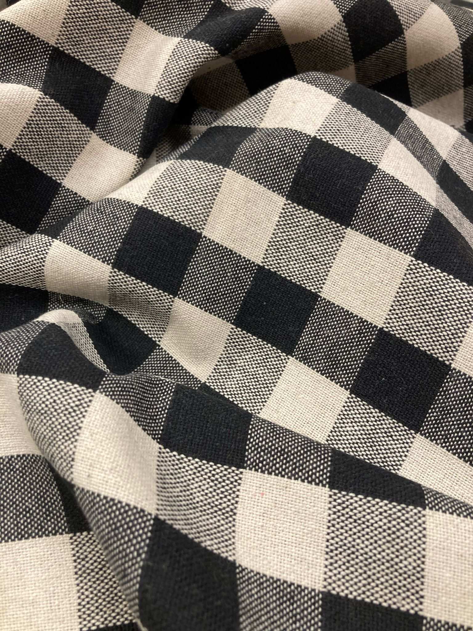 Zwart Geblokt Tafelkleed Céline vintage