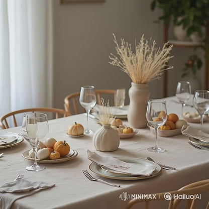 Tafelkleed Linnenlook Sako naturel