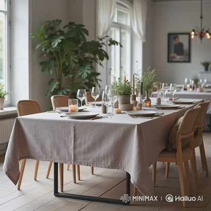 Tafelkleed Linnenlook Sako beige